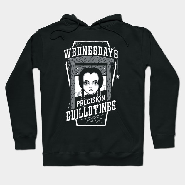 Wednesday's Guillotines - Creepy Cute Goth - Spooky Vintage Coffin Hoodie by Nemons